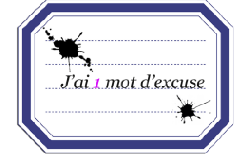 Des mots d'excuse étonnants