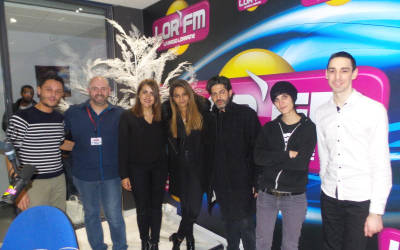 John Mamann, Sindy et Marina d'Amico en showcase LOR'FM