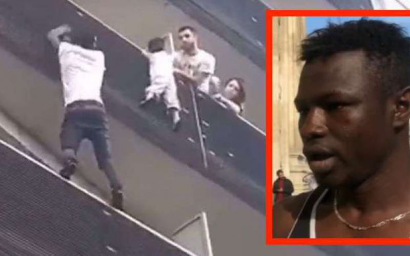 Mamoudou Gassama, 22 ans, sans-papiers et sauveteur d'un enfant, reçu à l'Elysée
