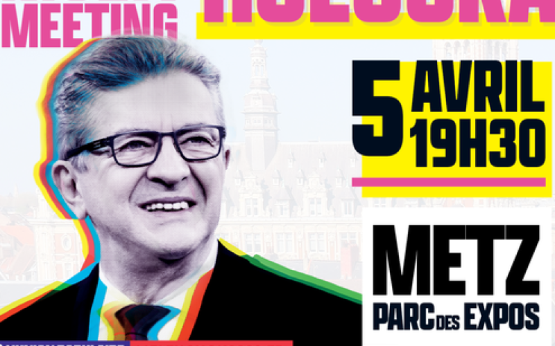 Metz : Jean-Luc Mélenchon en multi-meeting, via son hologramme