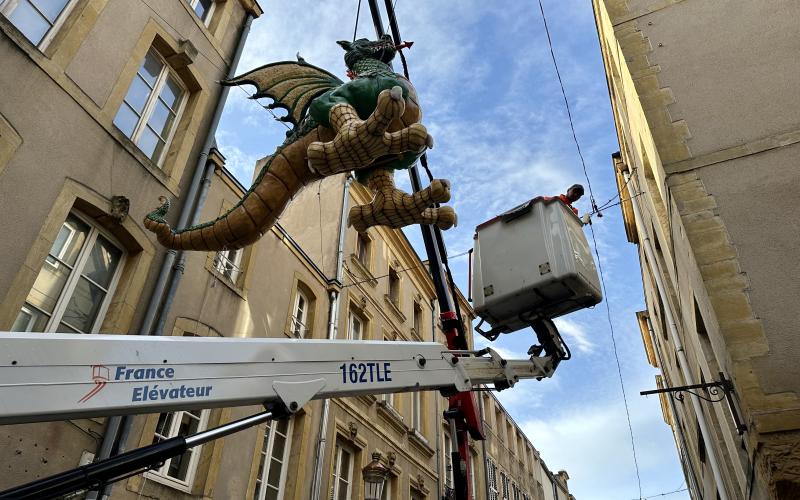 Metz : le Graoully a retrouvé sa place !