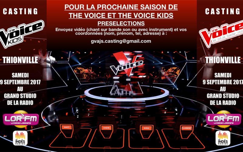 Vous avez une voix et vous voulez participez a The Voice ou The Voice Kids 