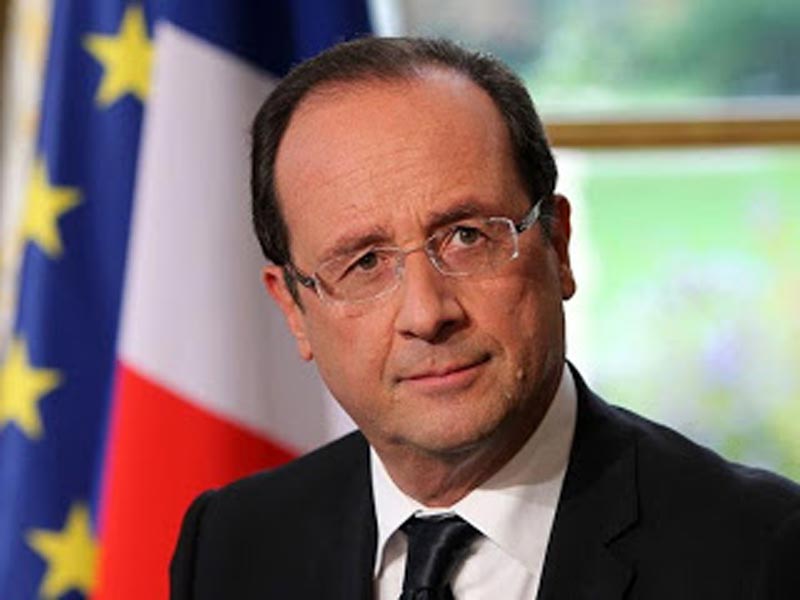Des voeux et un esprit "combatif" pour François Hollande