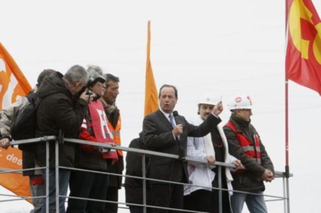 François Hollande à Florange jeudi