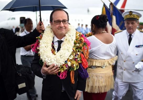 François Hollandes aux antipodes de la Métropole