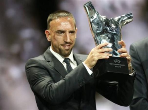 Franck Ribéry sur le toît de l'Europe