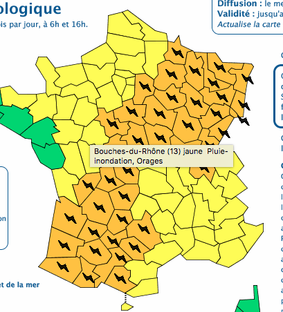 La Lorraine en alerte oranges pour orages violents