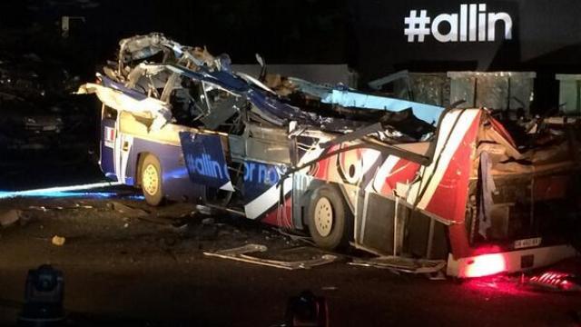 Le bus de Knysna a été détruit