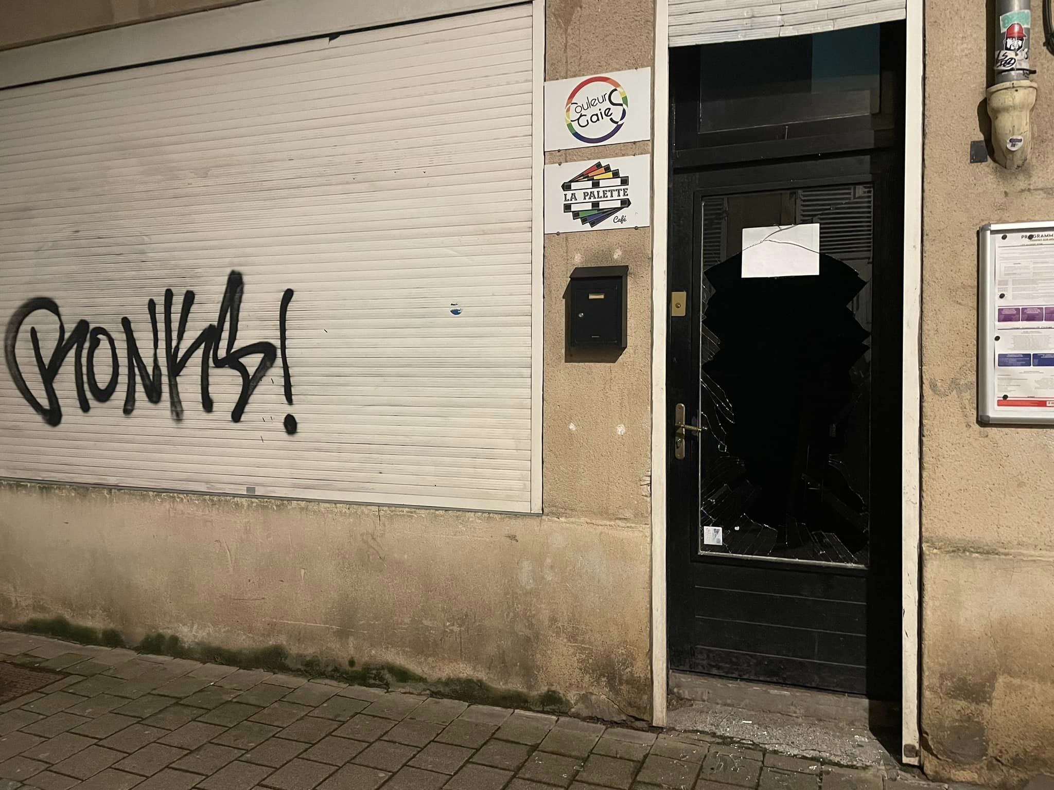 Metz : les locaux de Couleurs Gaies, vandalisés